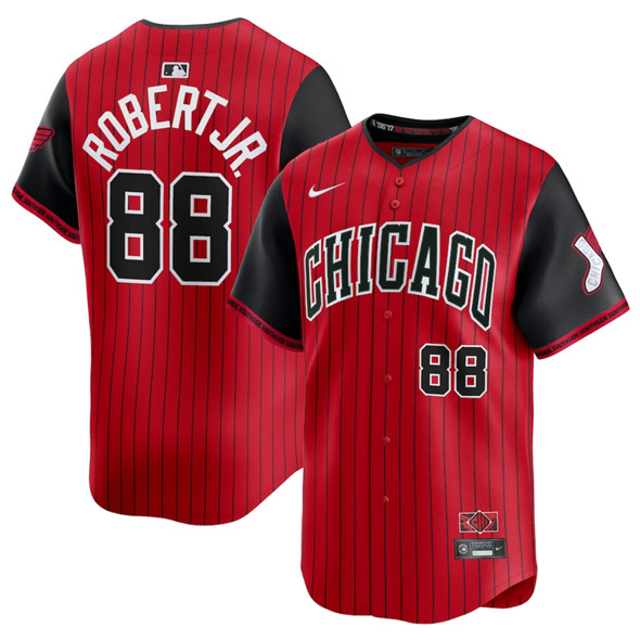 Chicago White Sox #88 Luis Robert Jr. Red Black 2025 City Connect Limited Stitched Baseball Jersey