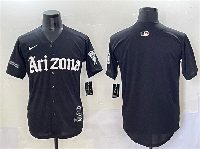 Arizona Diamondbacks Blank Black 'Gothic Desert Fang Edition' Vapor Premier Limited Stitched Baseball Jersey