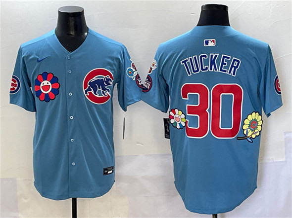 Chicago Cubs #30 Kyle Tucker Blue 2025 Tokyo Series 2nd Alternate Limited Stitched Baseball Jersey