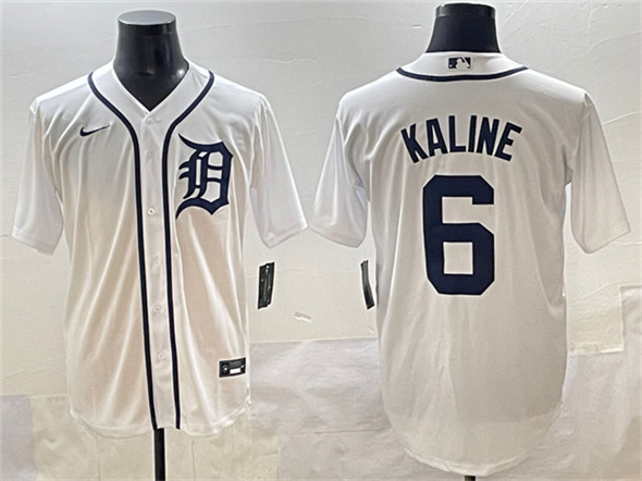 Detroit Tigers #6 Al Kaline White Cool Base Stitched Baseball Jersey