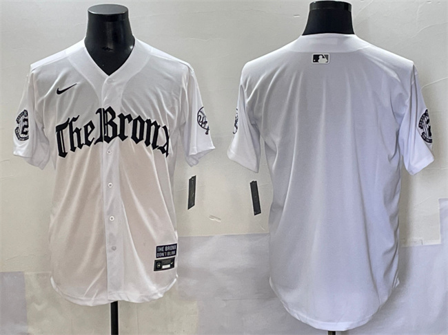 New York Yankees Blank White 'Gothic Legacy Edition' Vapor Premier Limited Stitched Baseball Jersey