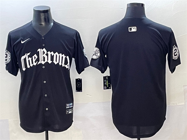 New York Yankees Blank Black 'Gothic Legacy Edition' Vapor Premier Limited Stitched Baseball Jersey