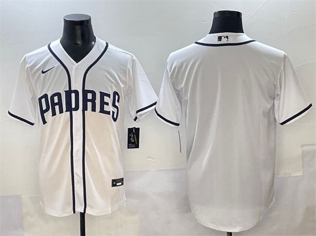 San Diego Padres Blank White Cool Base Stitched Baseball Jersey