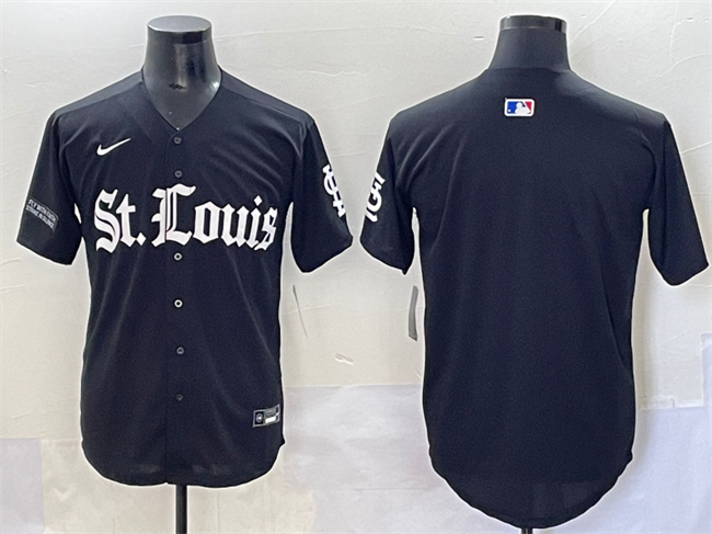 St. Louis Cardinals Blank Black 'Gothic Legacy Edition' Vapor Premier Limited Stitched Baseball Jersey