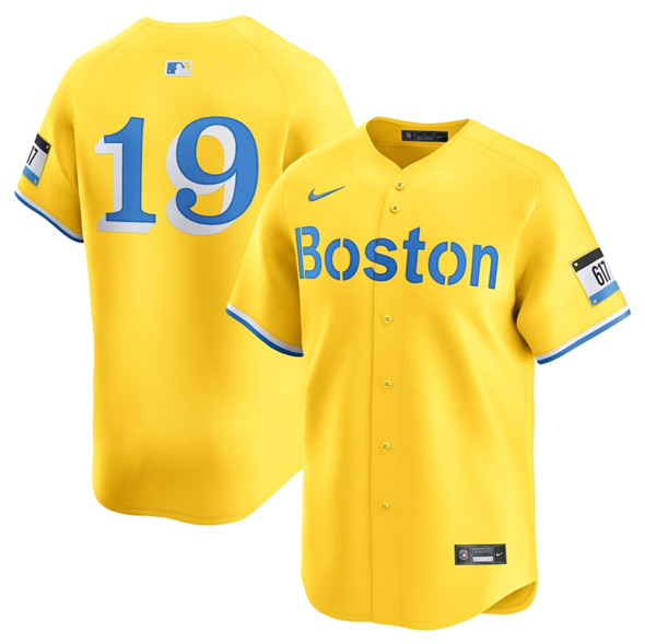 Boston Red Sox #19 Roman Anthony Gold City Connect Stitched Baseball Jersey