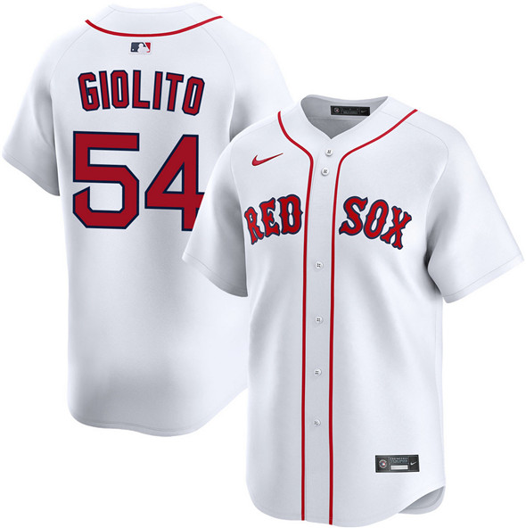 Boston Red Sox #54 Lucas Giolito White 2024 Home Limited Stitched Baseball Jersey