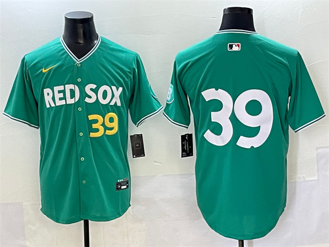 Boston Red Sox #39 Marcelo Mayer Green 2025 City Connect Limited Stitched Baseball Jersey