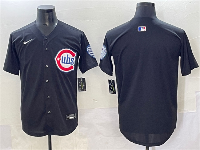 Chicago Cubs Blank Black Limited Stitched Baseball Jersey