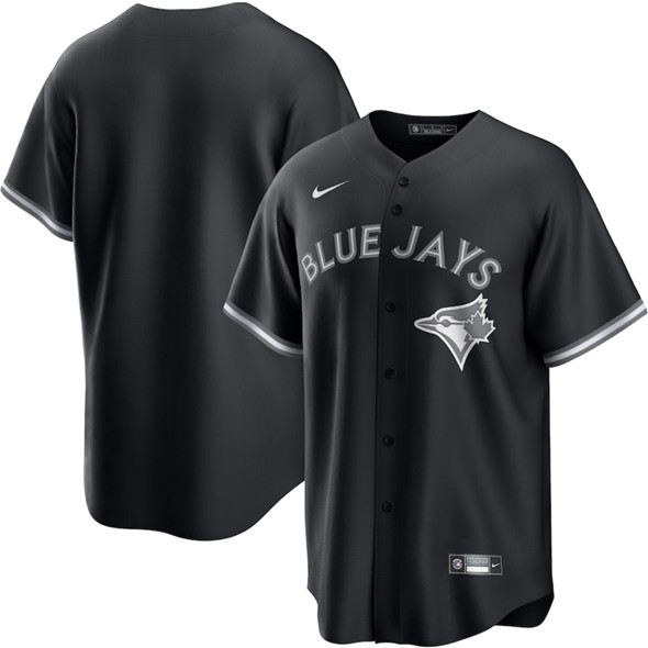 Toronto Blue Jays Blank Black Lights Out Limited Stitched Baseball Jersey