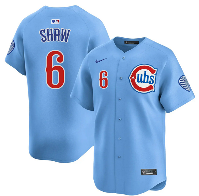 Chicago Cubs #6 Matt Shaw Blue 2024-25 2nd Alternate Limited Stitched Baseball Jersey