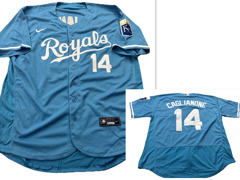 Kansas City Royals #14 Jac Caglianone Light Blue Flexbase Stitched MLB Jersey