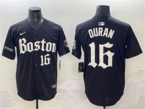 Boston Red Sox #16 Jarren Duran Black Gothic Vapor Limited Stitched Baseball Jersey