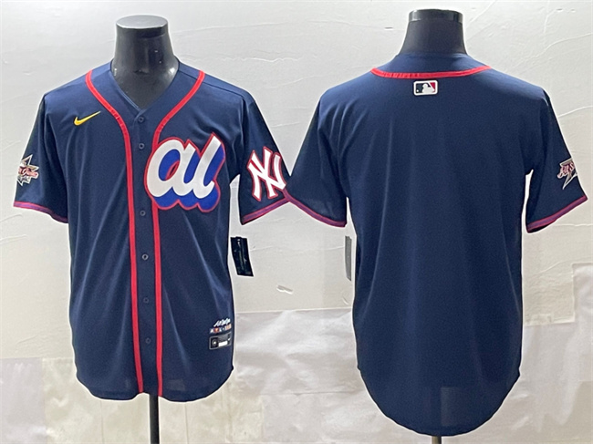 American League New York Yankees Blank Navy 2025 All-Star Edition Limited Stitched Baseball Jersey