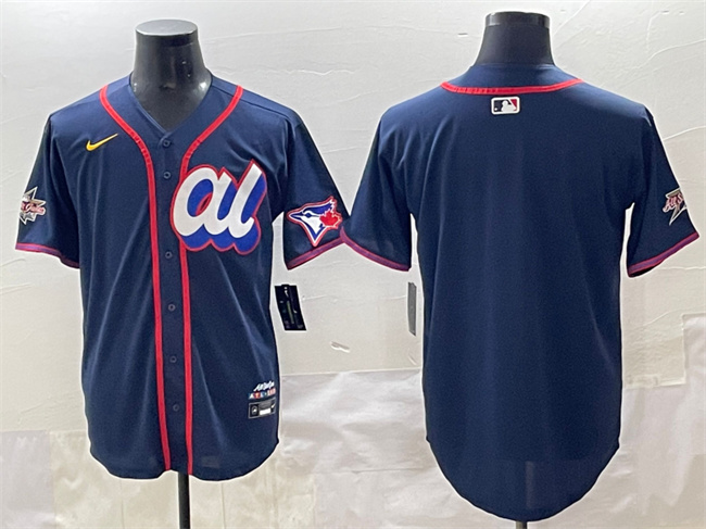 American League Toronto Blue Jays Blank Navy 2025 All-Star Edition Limited Stitched Baseball Jersey