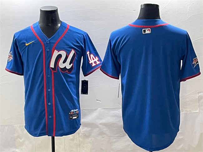 National League Los Angeles Dodgers Blank Blue 2025 All-Star Edition Limited Stitched Baseball Jersey