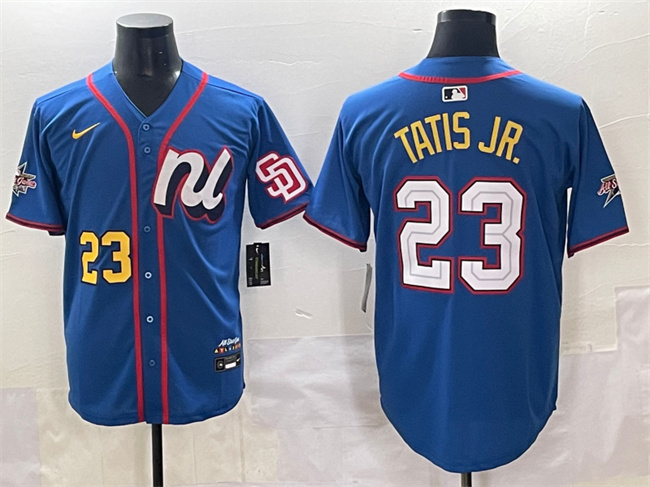 National League #23 Fernando Tatis Jr. Blue 2025 All-Star Edition Limited Stitched Baseball Jersey
