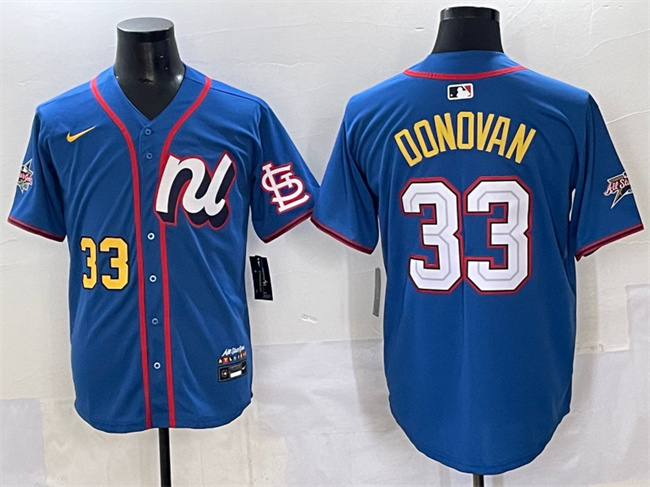 National League #33 Brendan Donovan Blue 2025 All-Star Edition Limited Stitched Baseball Jersey