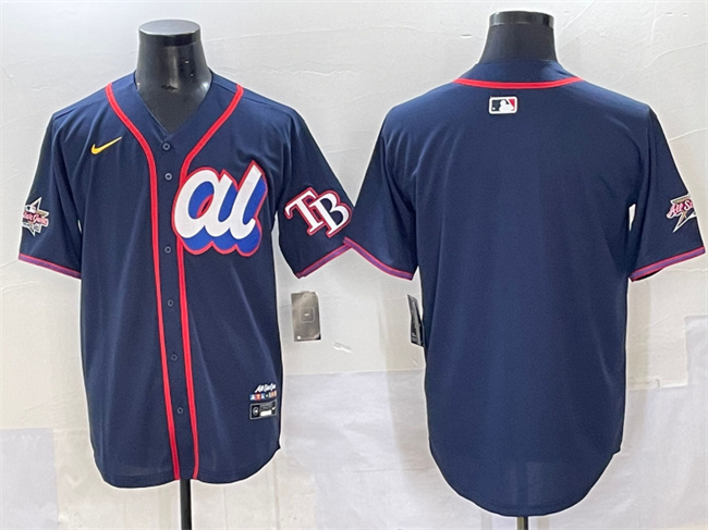 American League Tampa Bay Rays Blank Navy 2025 All-Star Edition Limited Stitched Baseball Jersey
