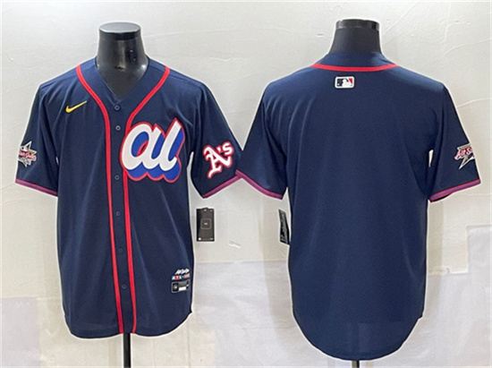 American League Oakland Athletics Blank Navy 2025 All-Star Edition Limited Stitched Baseball Jersey