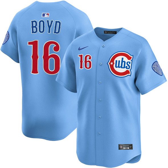 Chicago Cubs #16 Matthew Boyd Blue 2024-25 2nd Alternate Limited Stitched Baseball Jersey