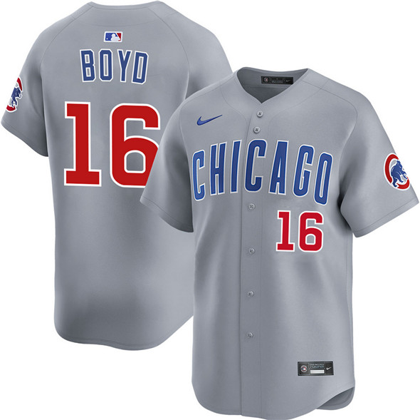 Chicago Cubs #16 Matthew Boyd Grey Limited Stitched Baseball Jersey