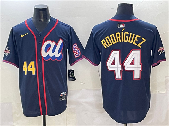 American League #44 Julio Rodr??guez Navy 2025 All-Star Edition Limited Stitched Baseball Jersey
