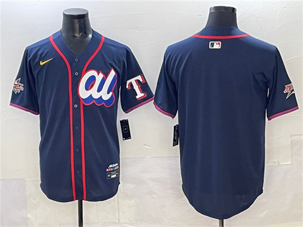 American League Texas Rangers Blank Navy 2025 All-Star Edition Limited Stitched Baseball Jersey