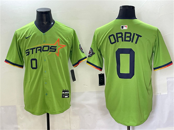 Houston Astros #0 Orbit Green 2025 City Connect Limited Stitched Baseball Jersey
