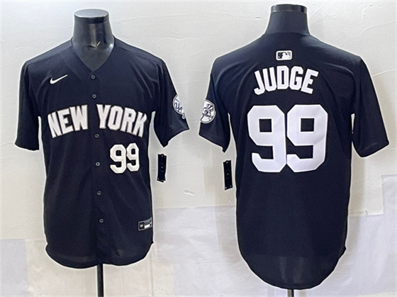 New York Yankees #99 Aaron Judge Black Limited Stitched Baseball Jersey