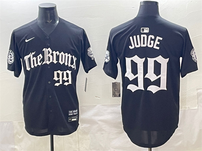New York Yankees #99 Aaron Judge Black 'Gothic Legacy Edition' Vapor Premier Limited Stitched Baseball Jersey