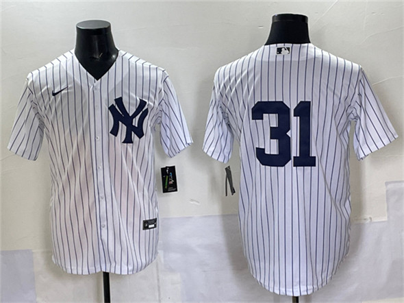 New York Yankees #31 Ichiro Suzuki White Cool Base Limited Stitched Baseball Jersey