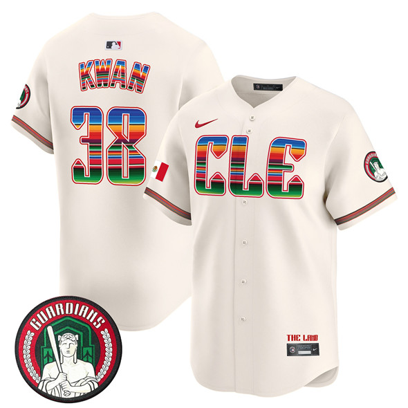 Cleveland Guardians #38 Steven Kwan Cream Mexico Vapor Premier Limited Stitched Baseball Jersey