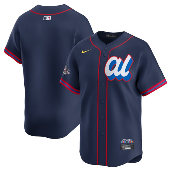 American League Blank Navy 2025 All-Star Edition Limited Stitched Baseball Jersey