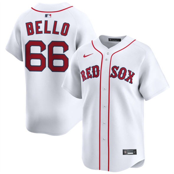 Boston Red Sox #66 Brayan Bello White 2024 Home Limited Stitched Baseball Jersey