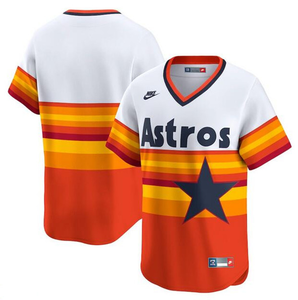 Houston Astros White Throwback Cooperstown Collection Limited Stitched Baseball Jersey