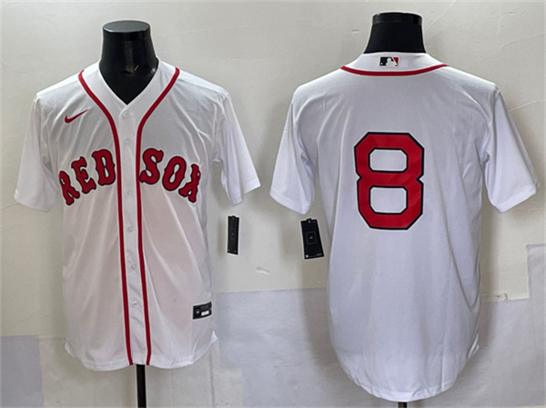 Boston Red Sox #8 Carl Yastrzemski White Cool Base Stitched Baseball Jersey