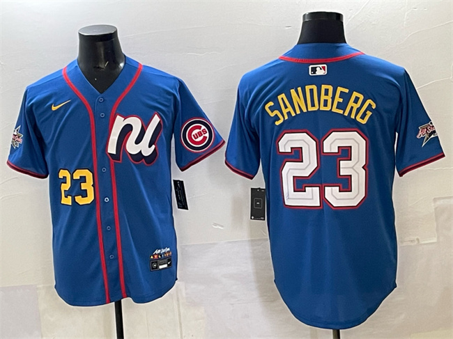 National League #23 Ryne Sandberg Blue 2025 All-Star Edition Limited Stitched Baseball Jersey