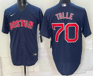 Boston Red Sox #70 Payton Tolle Navy Cool Base Stitched Jersey Boston Red Sox #70 Payton Tolle Navy Cool Base Stitched Jersey
