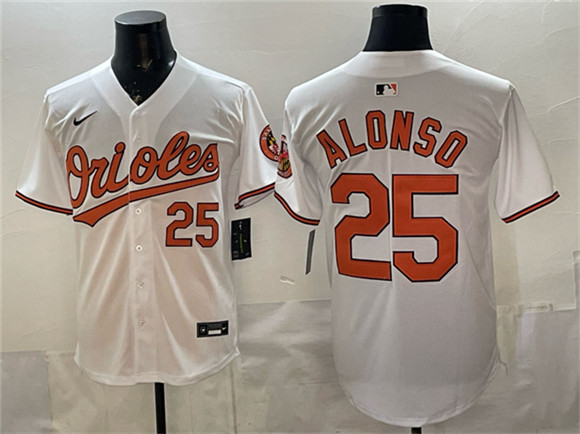 Baltimore Orioles #25 Pete Alonso White 2025 Home Limited Stitched Baseball Jersey