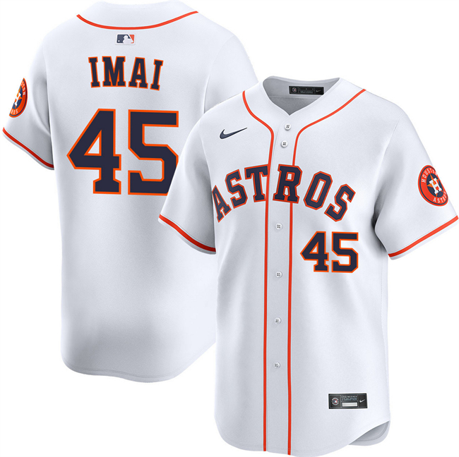Houston Astros #45 Tatsuya Imai White 2026 Home Limited Stitched Baseball Jersey