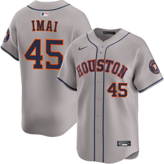 Houston Astros #45 Tatsuya Imai Grey 2026 Limited Stitched Baseball Jersey