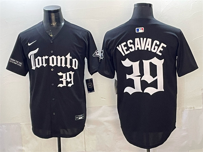 Toronto Blue Jays #39 Trey Yesavage Black Gothic North Edition Limited Stitched Baseball Jersey