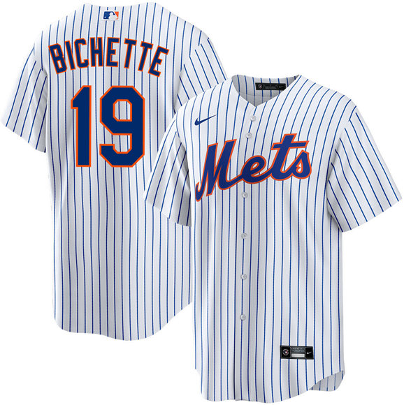 New York Mets #19 Bo Bichette 2026 White Cool Base Stitched Baseball Jersey