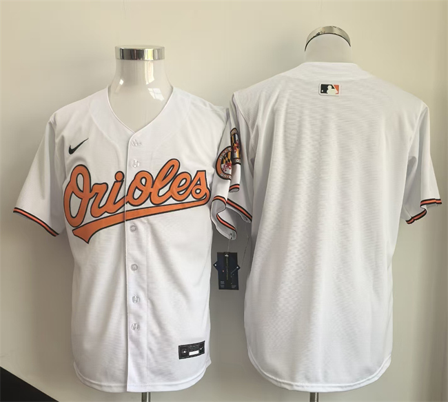 Baltimore Orioles Blank White 2025 Limited Stitched Baseball Jersey