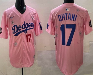 Los Angeles Dodgers #17 Shohei Ohtani Pink 2025 Tokyo Series Limited Jersey
