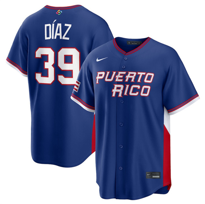 Puerto Rico Baseball Customized Blue 2026 World Baseball Classic Road Stadium Stitched Jersey