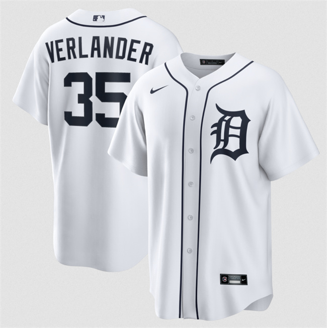 Detroit Tigers #35 Justin Verlander White 2026 Cool Base Stitched Baseball Jersey