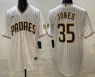 San Diego Padres #35 Randy Jones White Cool Base Jersey San Diego Padres #35 Randy Jones White Cool Base Jersey