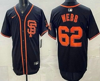 San Francisco Giants #62 Logan Webb Black Limited Jersey San Francisco Giants #62 Logan Webb Black Limited Jersey