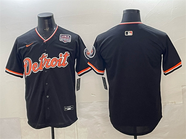 Detroit Tigers Blank Navy 2026 Alternate USA 250' Patch Vapor Premier Limited Stitched Baseball Jersey Detroit Tigers Blank Navy 2026 Alternate USA 250' Patch Vapor Premier Limited Stitched Baseball Jersey